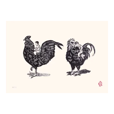 Boys on Roosters