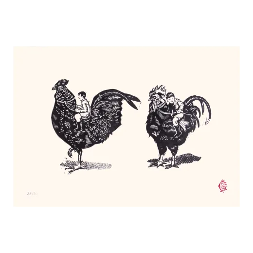Boys on Roosters