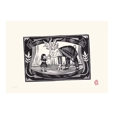 Girl with Deer Rabbit