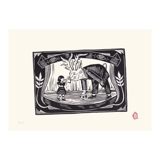 Girl with Deer Rabbit