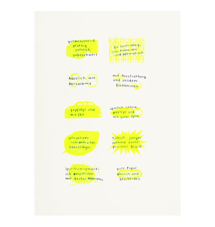 Kontaktanzeigen Gelb (Variation) — Doro Spiro