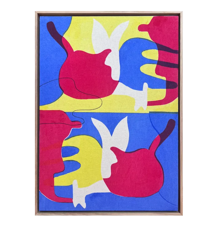 Side by Side_blau-gelb-rot — Andrea van Reimersdahl